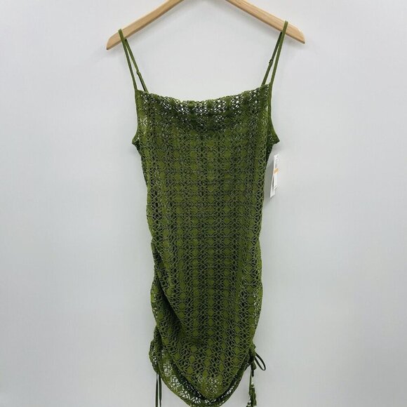 1. STATE Womens Small Crochet Convertible Tank Dress Swim Cover-Up in Green $59 - Picture 2 of 9